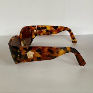 Luxury VERSACE Brown Tortoise Shell Rx FRAMES Sunglasses Eyeglasses Medusa Italy